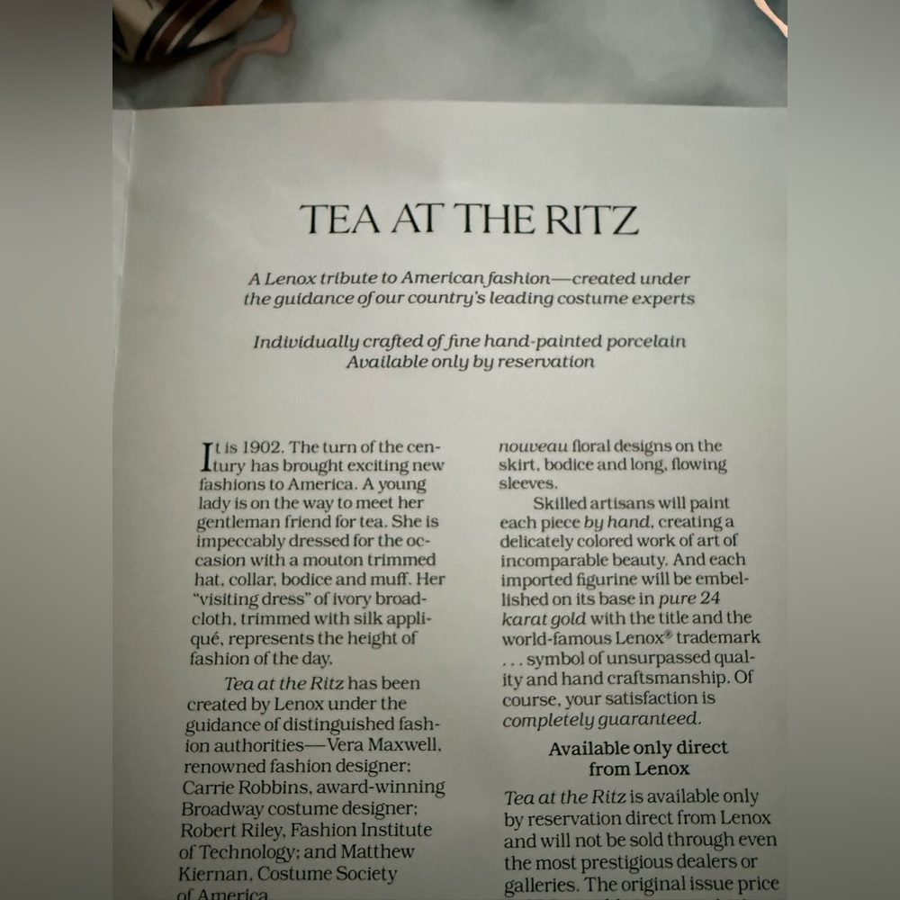 Lenox “ Tea at the Ritz” - Picture 7 of 8